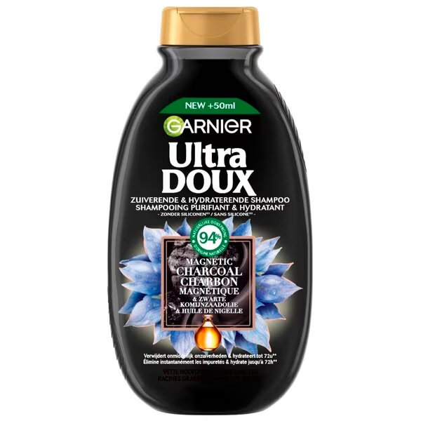 Šampón Garnier Ultra Doux s magnetickým aktívnym uhlím 300 ml