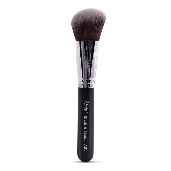 Pennello kabuki Nanshy per fard e bronzo (nero onice)
