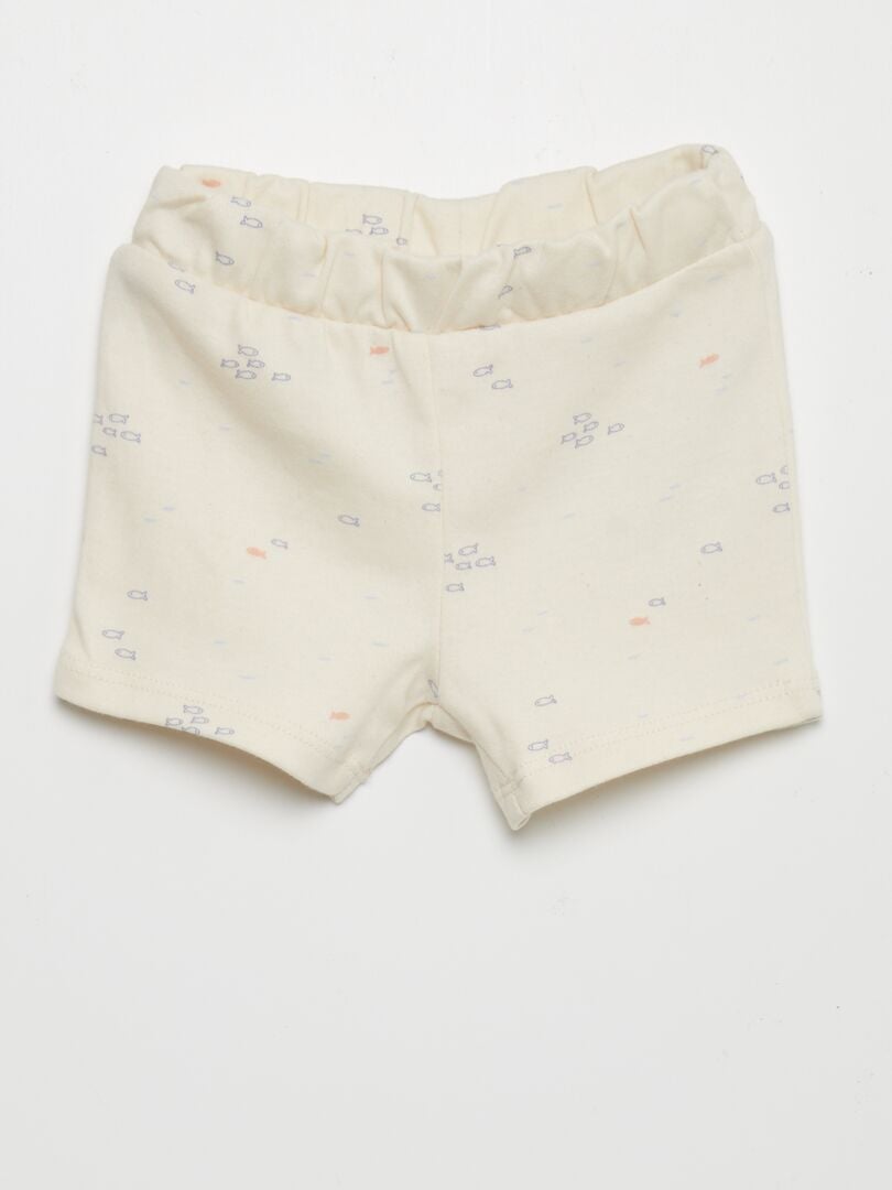 Conjunto de 2 cuecas boxer de algodão - BRANCAS