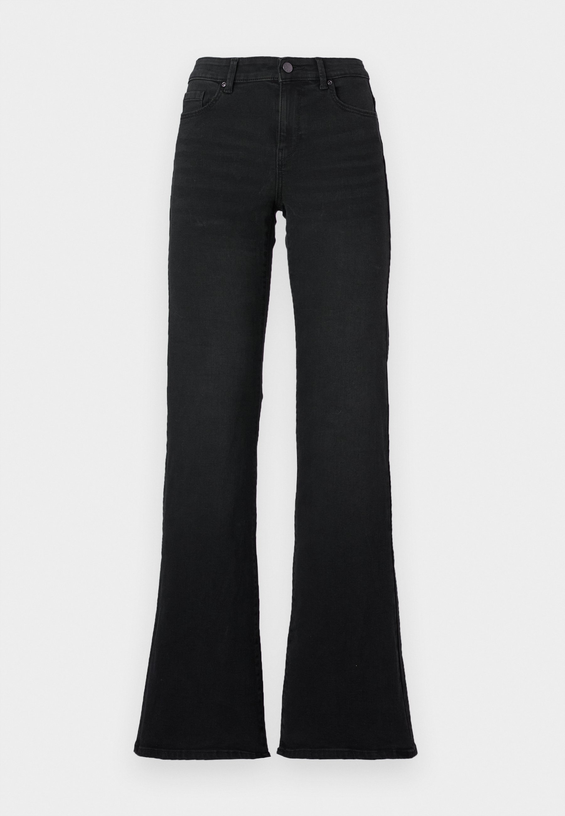 UNIQUEMENT SUR ONLLUSH RETRO FLARED - Jean évasé - noir délavé