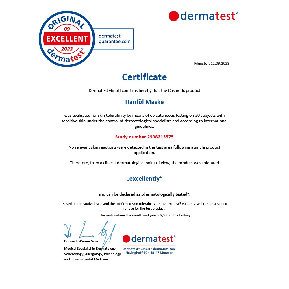 Juniglück Hydraterend Hennepolie Masker - 100 ml