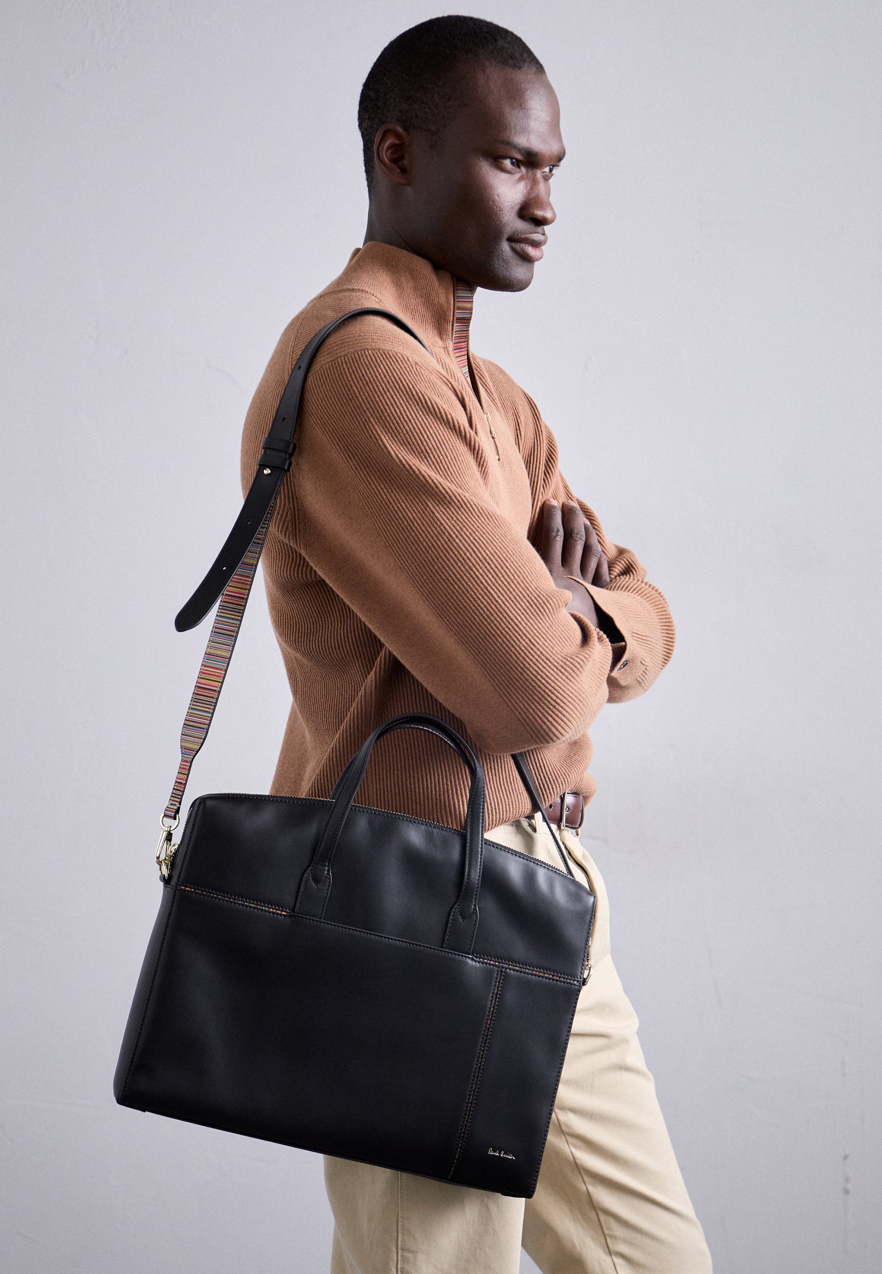 Paul Smith SLIM FOLIO UNISEX Aktetas - zwart