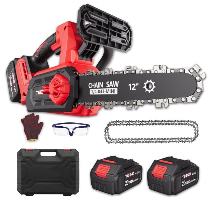 Tronçonneuse à batterie - TEENO - TEENO 1200W - Brushless 1200W - 12 pouces - 2x4,0 Ah