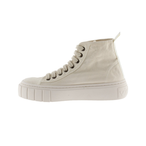 Zapatillas Abotinadas De Lona Tintada Drec Victoria Abril Con Parche De Goma Y Suela Gruesa
