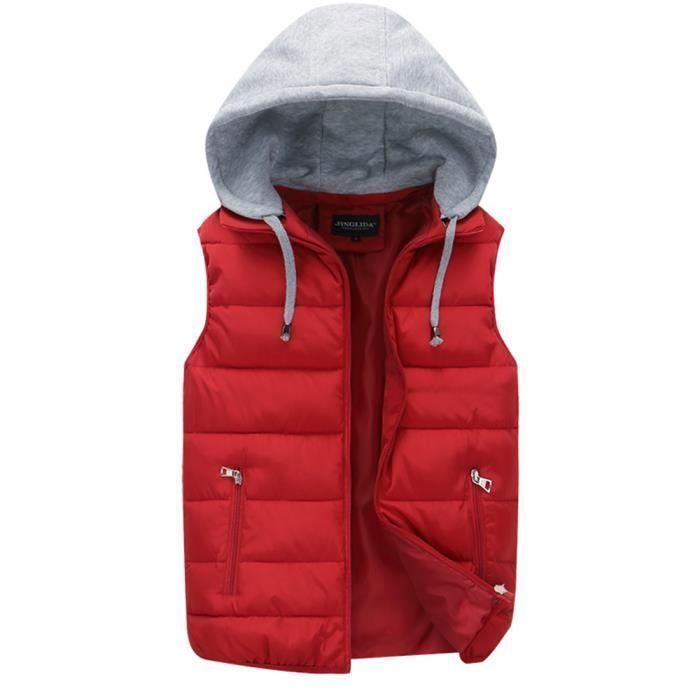 Doudoune Femmes à capuche de épaississant Fit Grande VêTements XHA451 Rouge