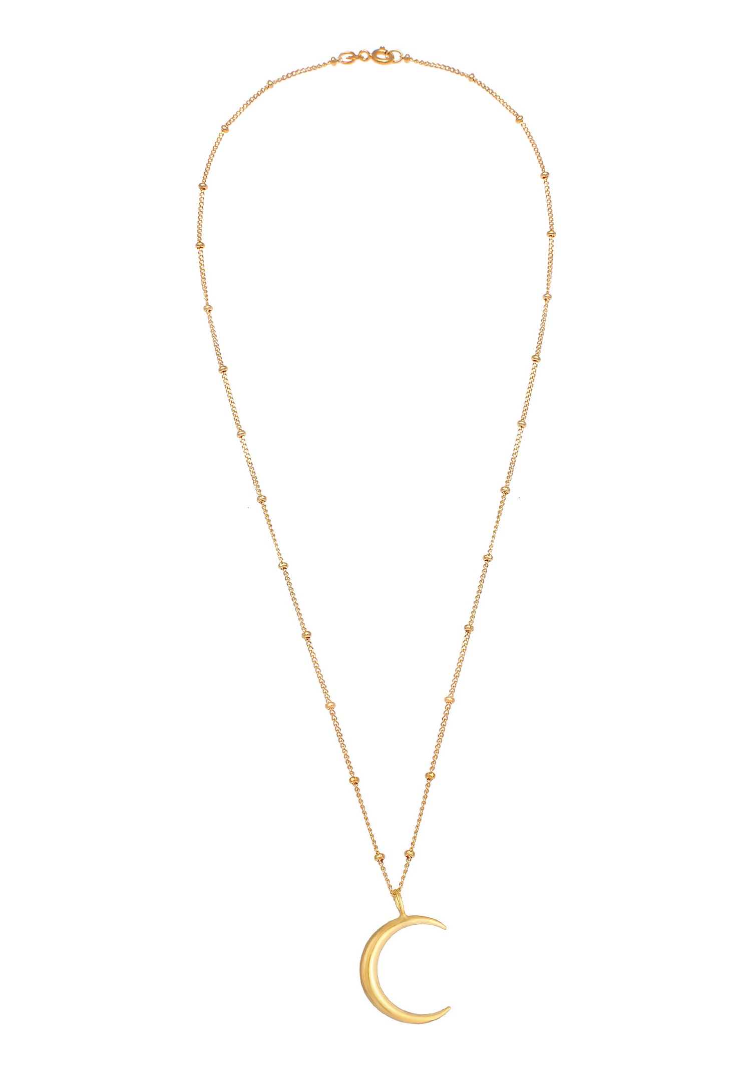 Elli Chaîne boule astro faucille demi-lune pour dames en 925/1000 argent massif