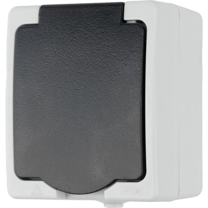 Enchufe de superficie de 16 A, 2 polos + entrada, IP54 - Aquae - Zenitech