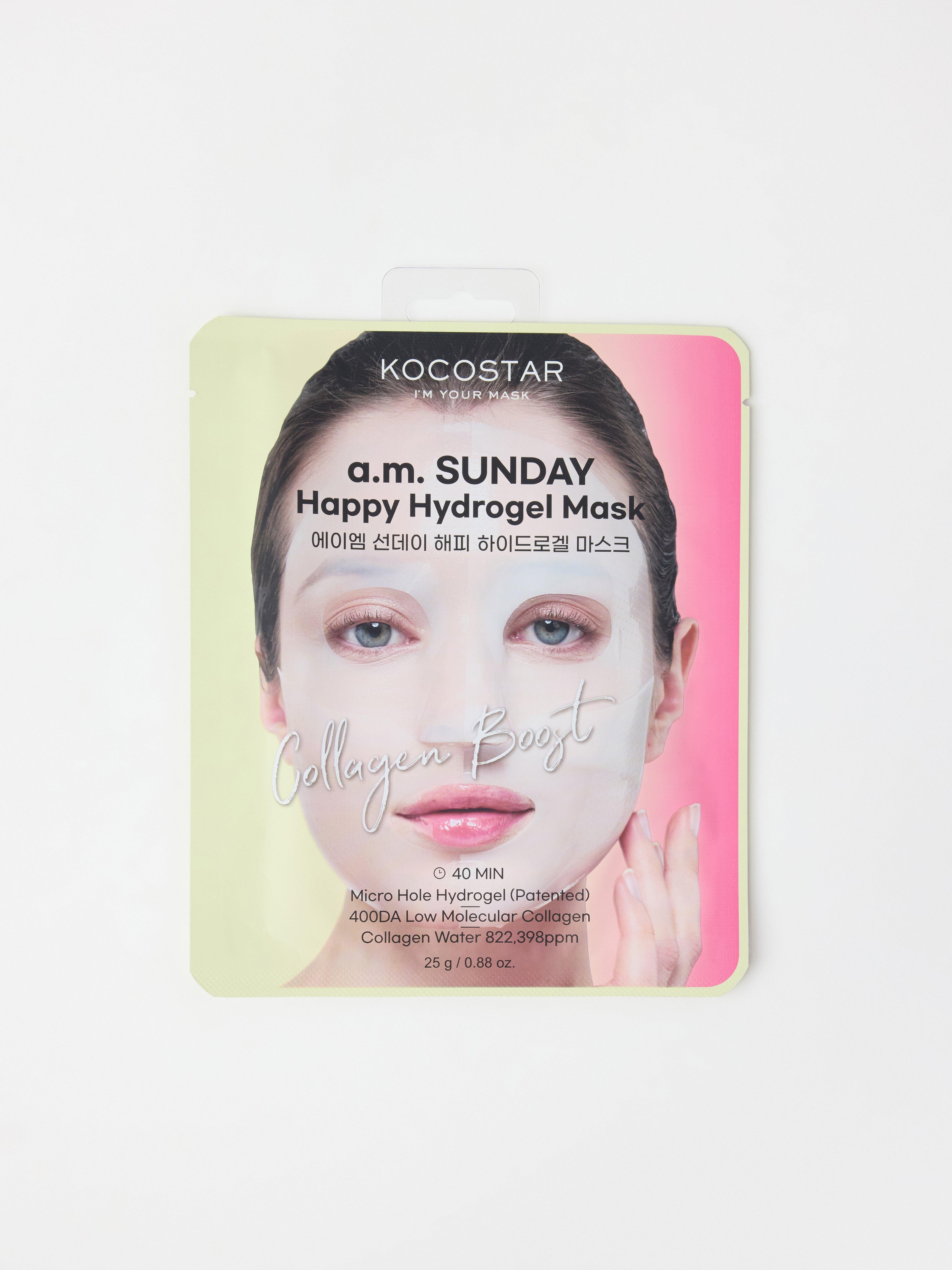Kocostar am SUNDAY Hydrogel Kollagenmaske Uten farge