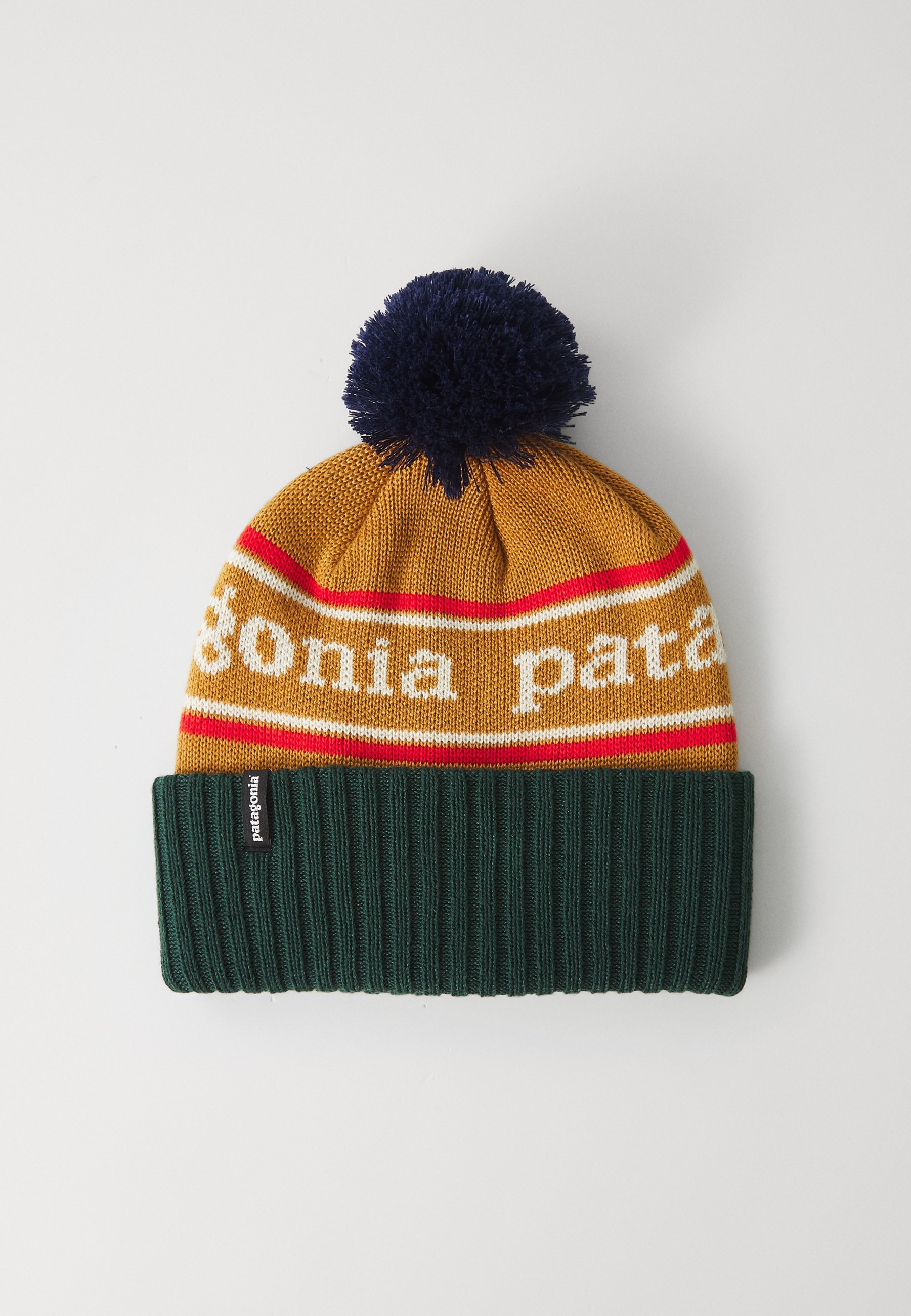 Patagonia POWDER TOWN MÜTZE UNISEX - Mütze - Parkstreifen/Krallenmuster, goldfarben