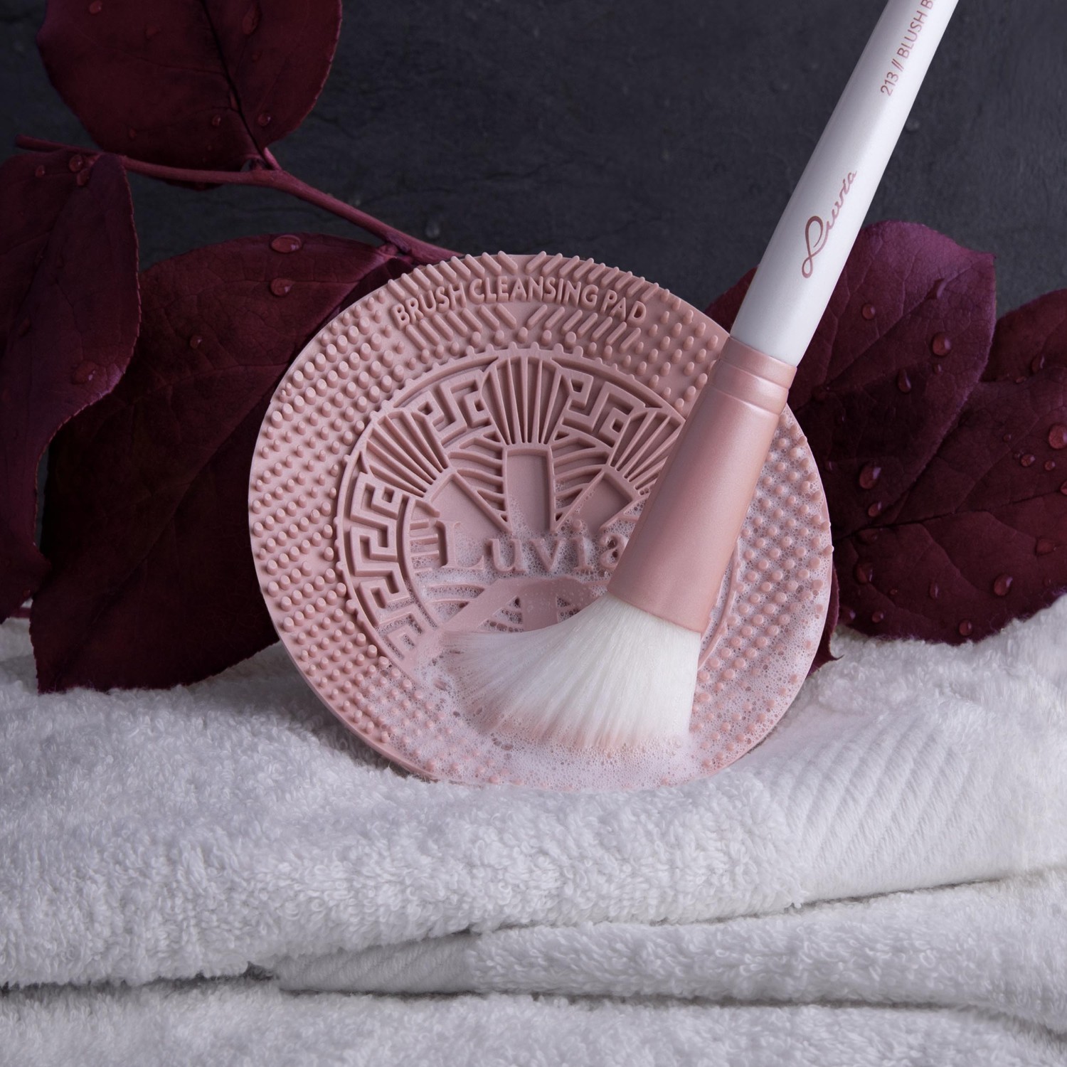Luvia Brush Cleansing Pad - Coffee