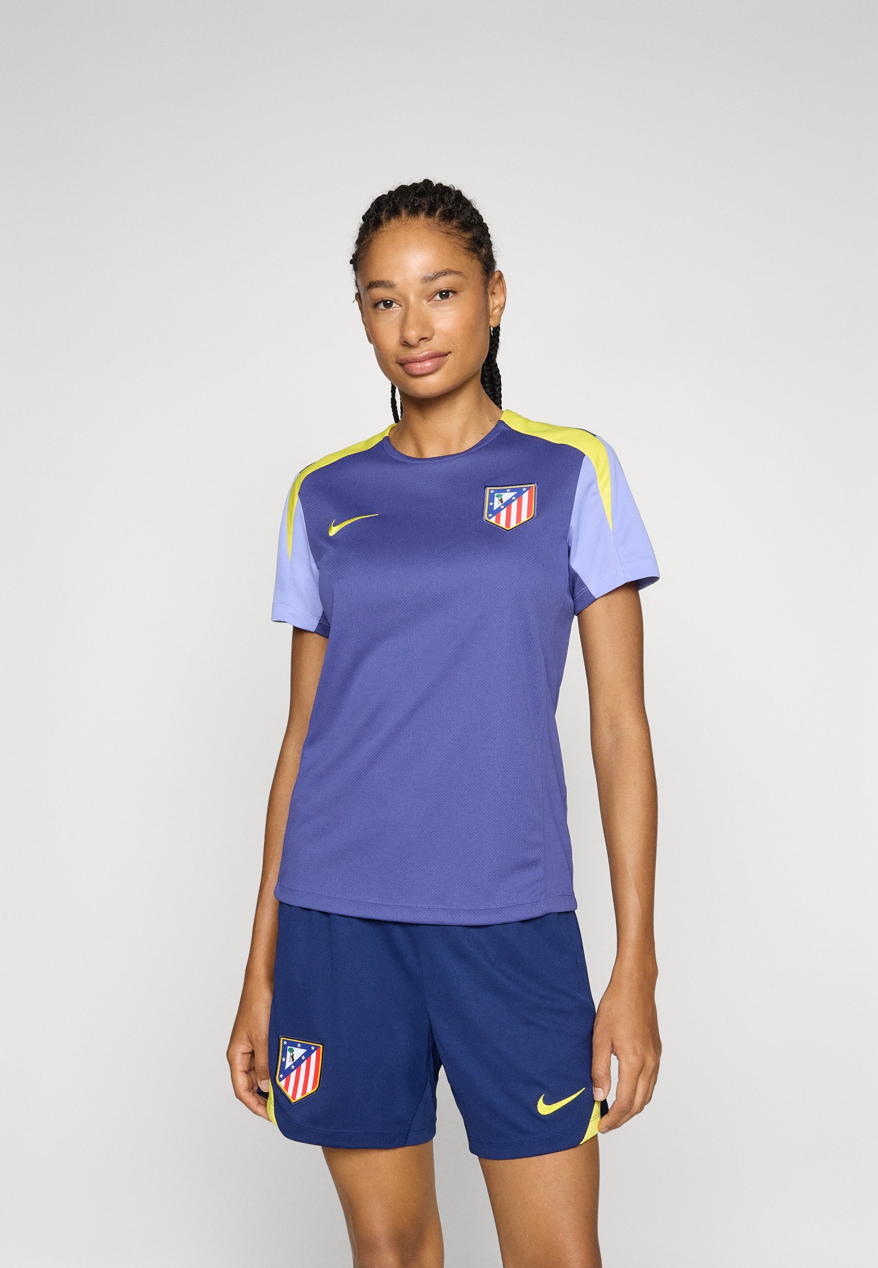 Nike Performance ATLETICO MADRID STRIKE TOP – Clubwear – Dunkelviolett/Hellviolett/Leuchtendes Gelb