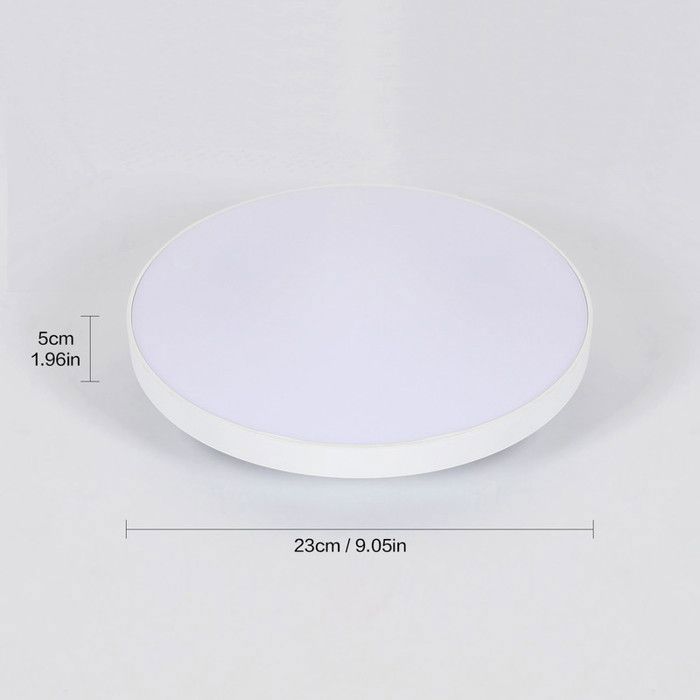 DELIPOP Plafonnier LED - Style moderne - 12W 6500K IP44 Imperméable Luminaire Plafonnier Pour Salle de Bain Cuisine Salon - Blanc