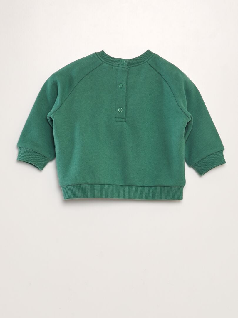 Sudadera de algodón colorida - VERDE