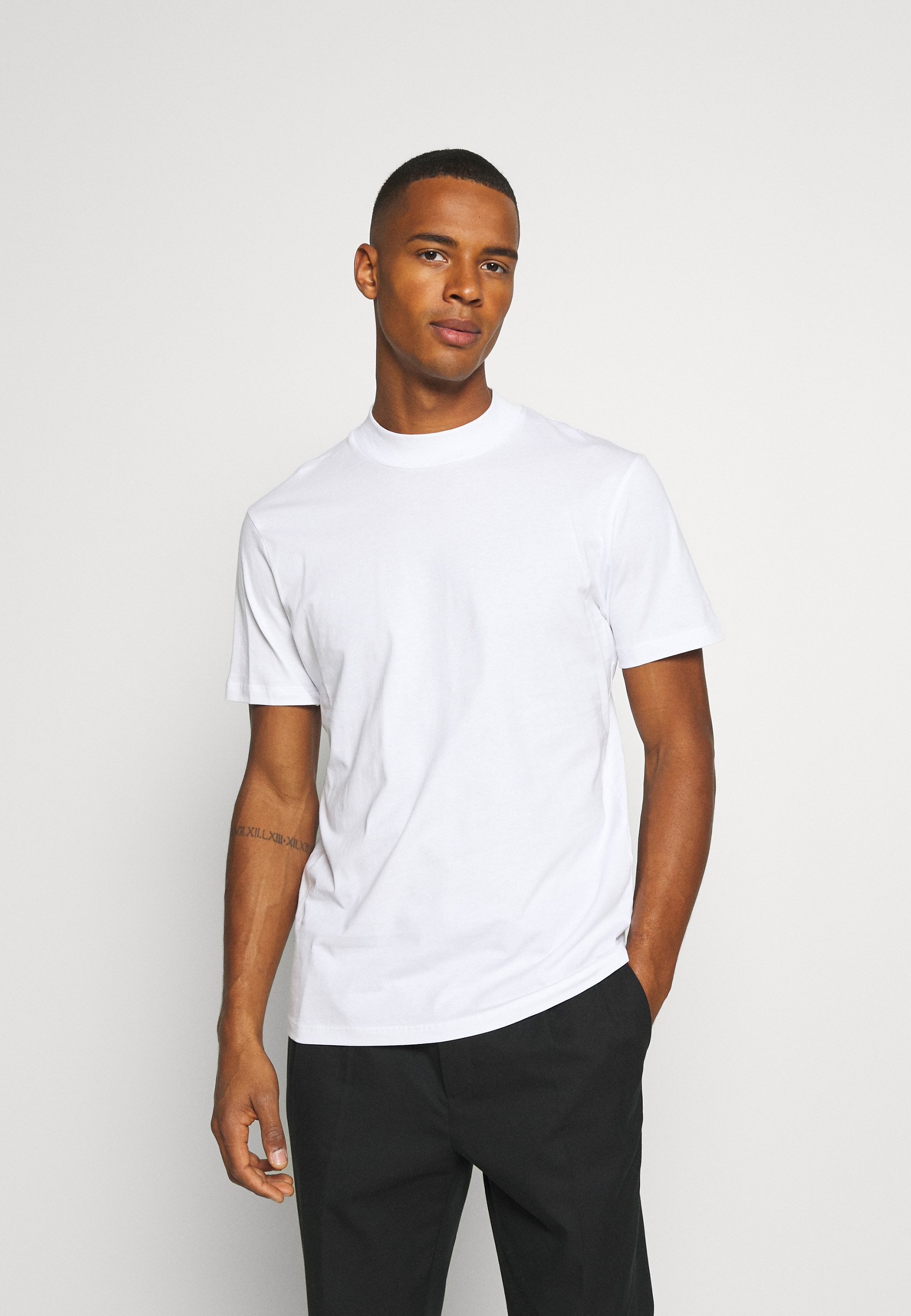 Jack & Jones PREMIUM JPRBLA BASIC TEE TURTLE (Lot de 2) - T-shirt basique - blanc/noir