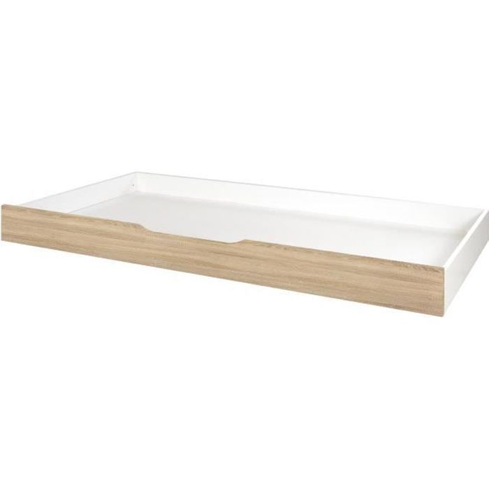 OP.TIROIR BL/SO L200 - MODERNE L:199 H:18 P:93 - Décor Blanc Bois - TEOTEA -