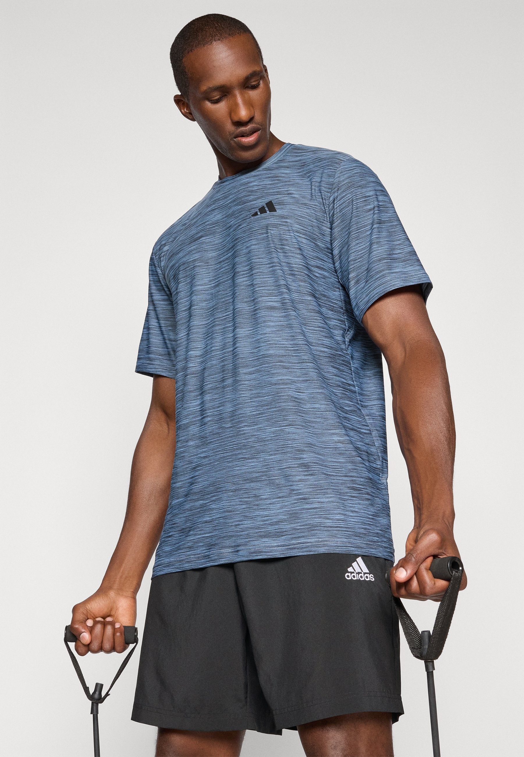 adidas Performance STRETCH - Sportovní tričko - black/white