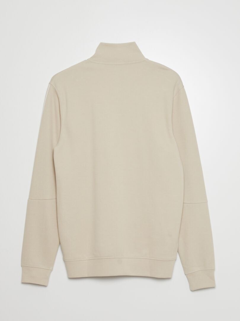 Sweatshirt met inspirerende tekst - BEIGE