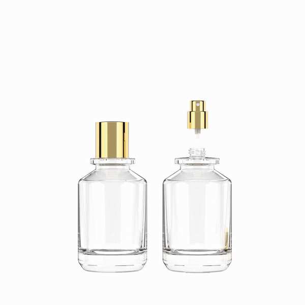 Frasco de vidro transparente para infusão, 100 ml (com tampa de rosca), modelo 15/415.