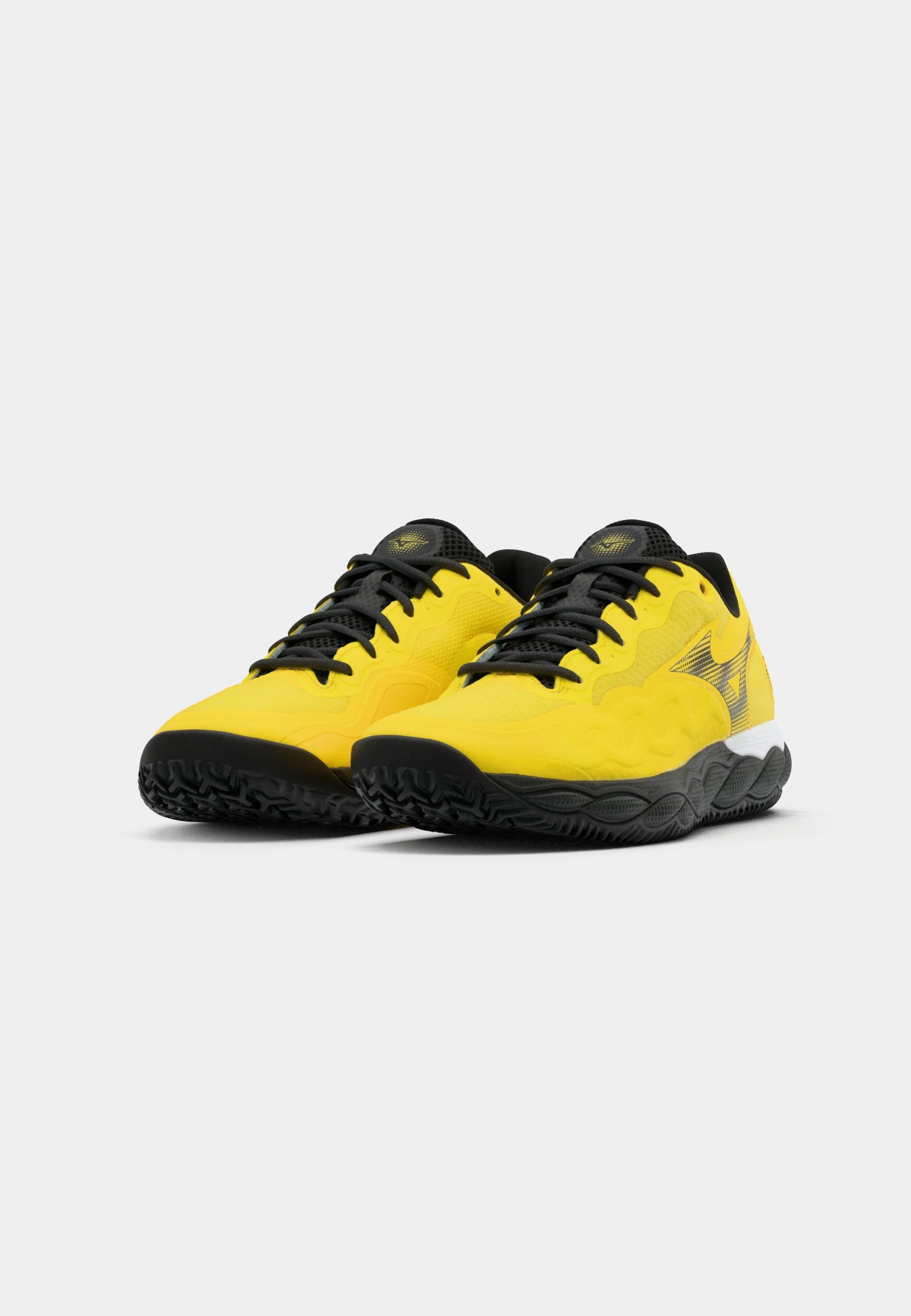 Mizuno WAVE ENFORCE COURT - Padelschoenen - felgeel/zwart/zwart zand