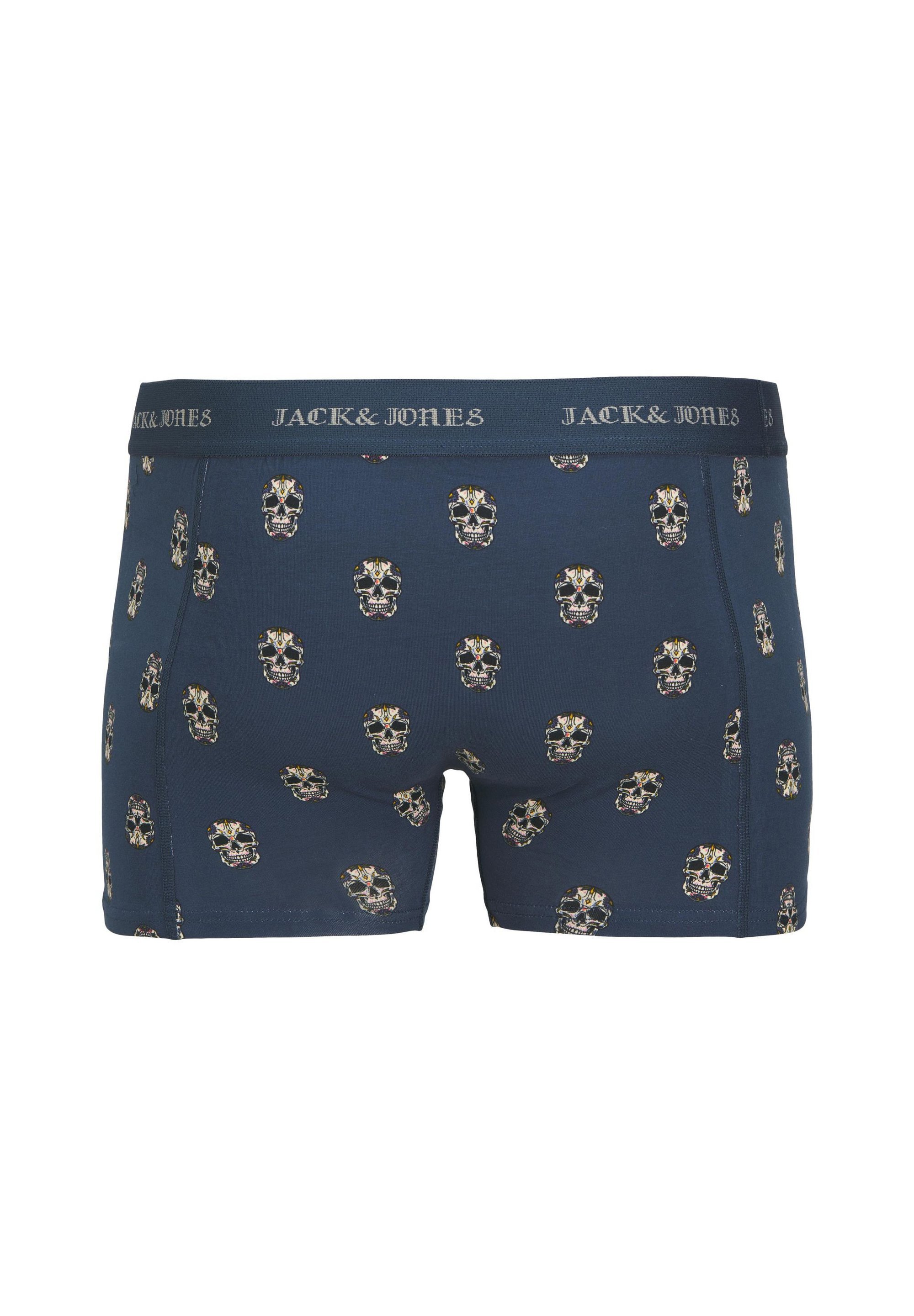 Jack & Jones JACMURPHY SKULL 10er-Pack – Trunks – Titan-Pack, Schwarz, Titan, Rokoko, Rot, Tibetisch, Rot, Schwarz, Schwarz, Schwarz, Schwarz