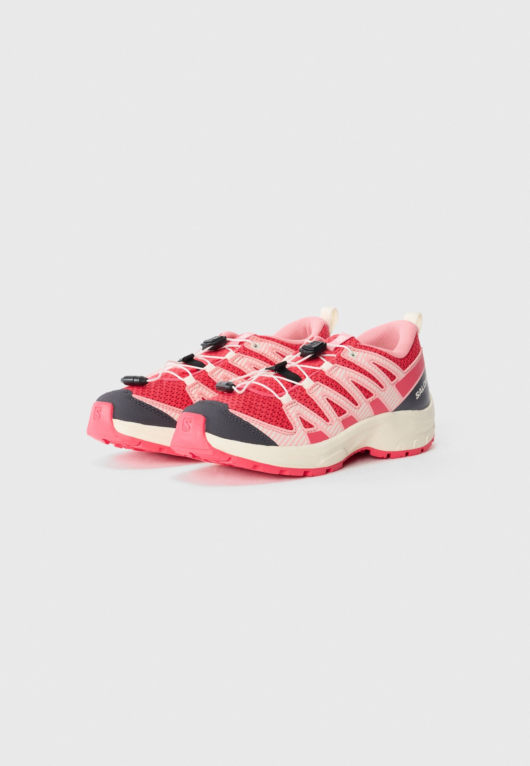 Salomon XA PRO V8 UNISEX - Wandelschoenen - rood/amandelmelk/flamingoroze