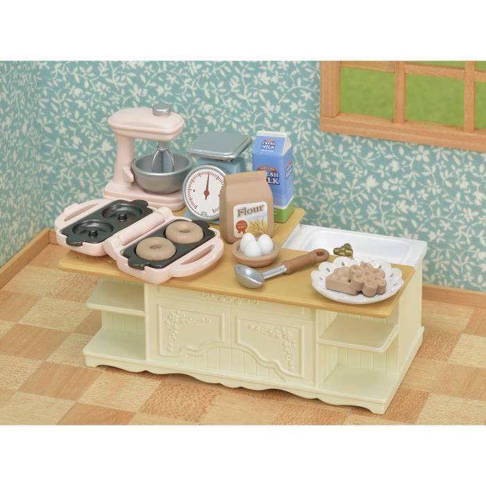 Familias Sylvanian - Muebles y accesorios de cocina - Blanco - Porcelana - Para mayores de 3 años