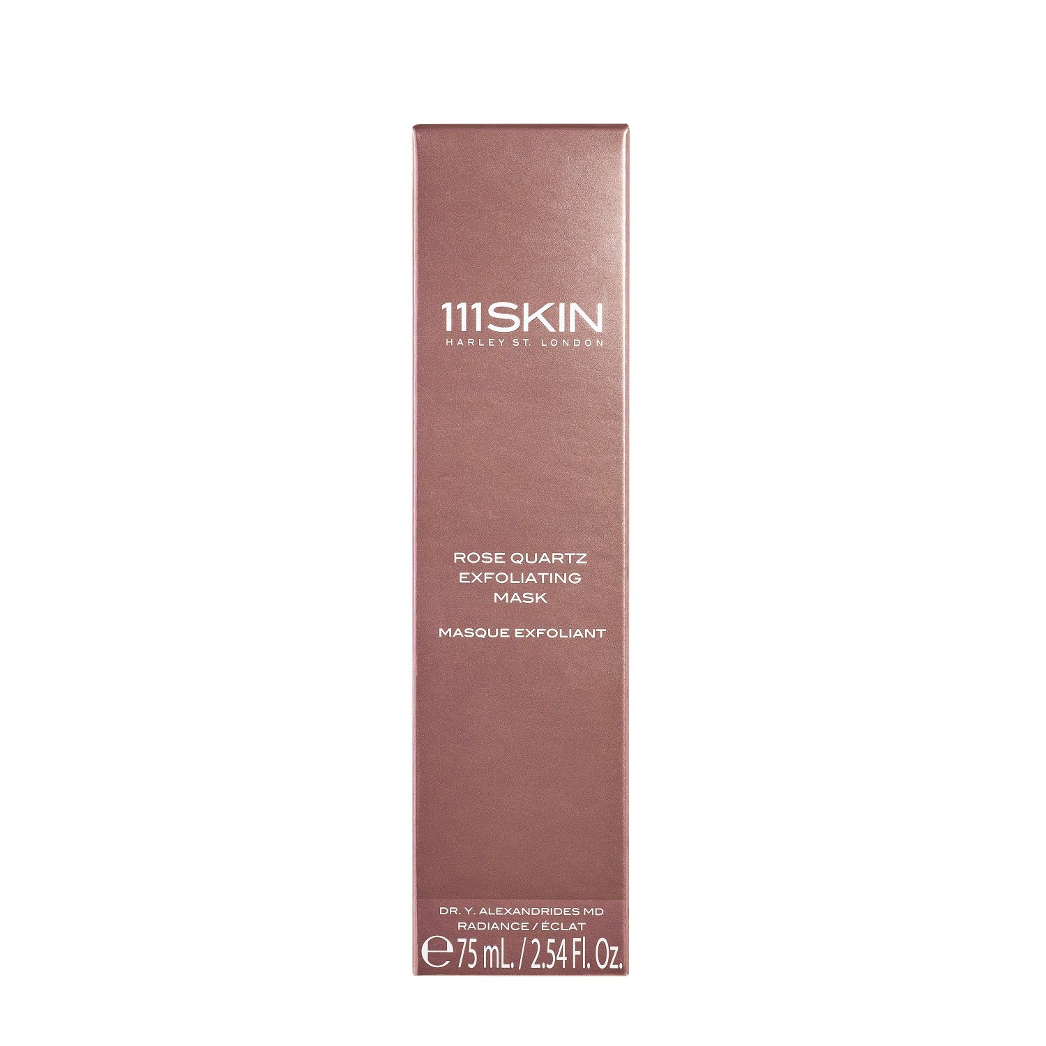 111Skin Radiance rožu kvarca sejas skrubja maska - 75 ml