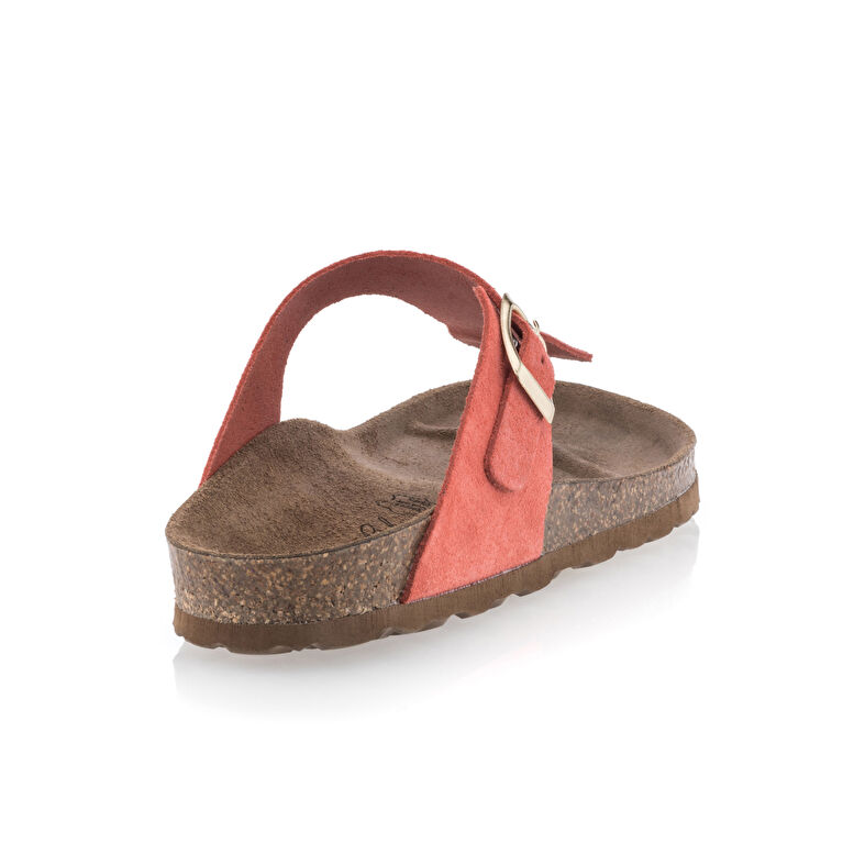 Sandalias naranjas para mujer / Zapatos de punta abierta