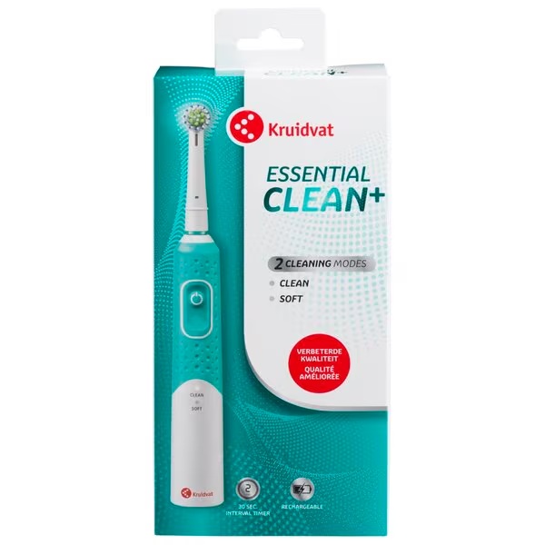 Kruidvat Essential Clean+ Električna četkica za zube<br>Medicinski uređaj