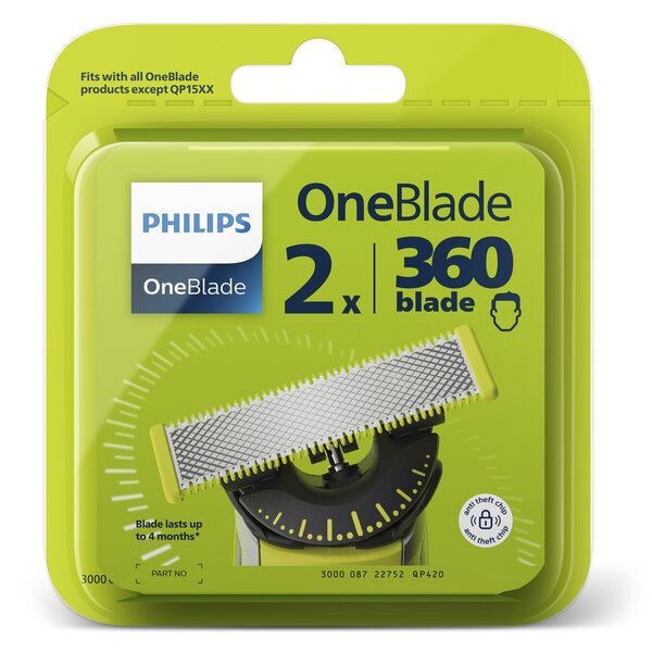 Philips OneBlade 360 QP420/50 Rezervne oštrice<br>2 komada