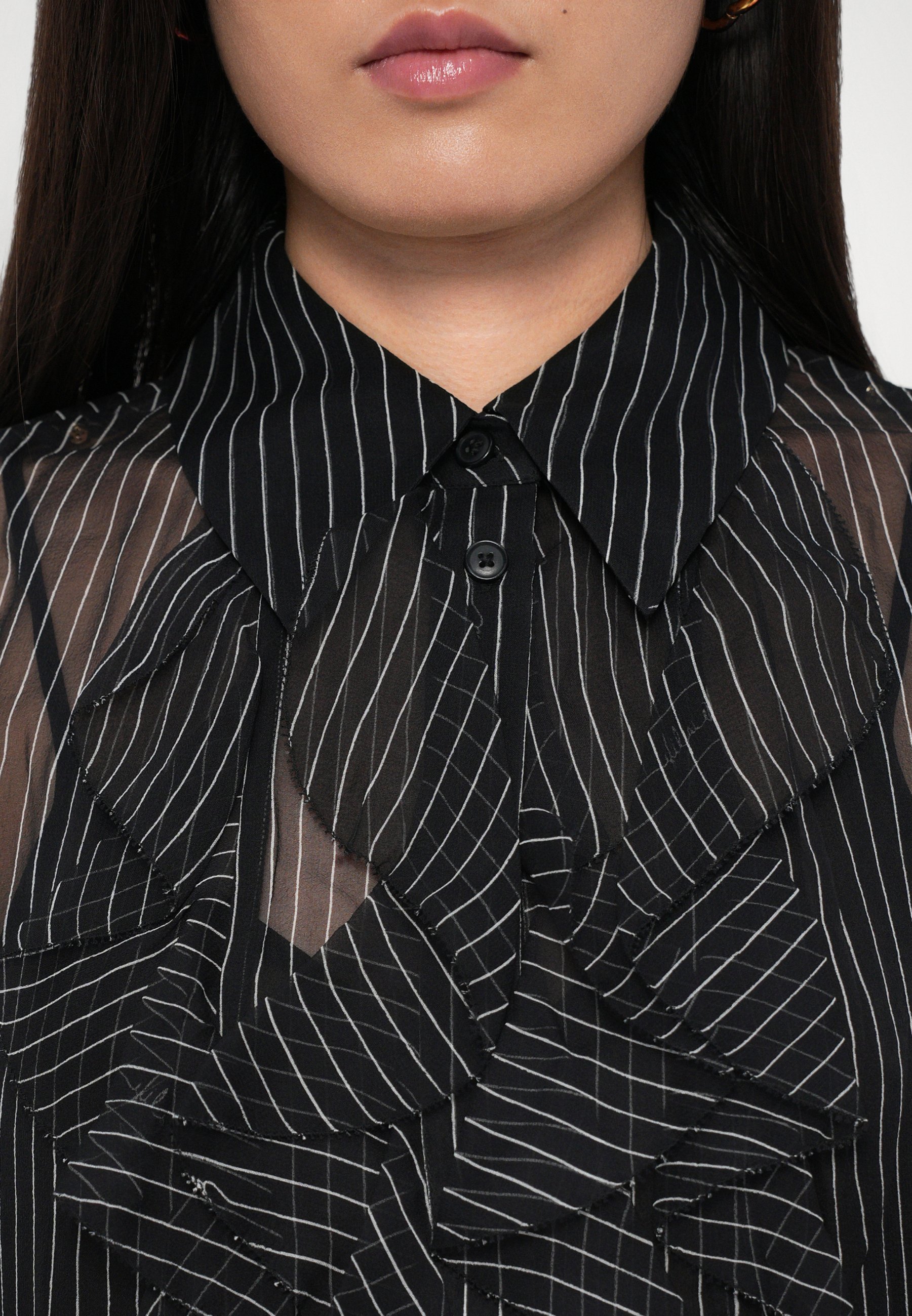 Diane von Furstenberg EVA BLOUSE - Bluzka z guzikami - czarna