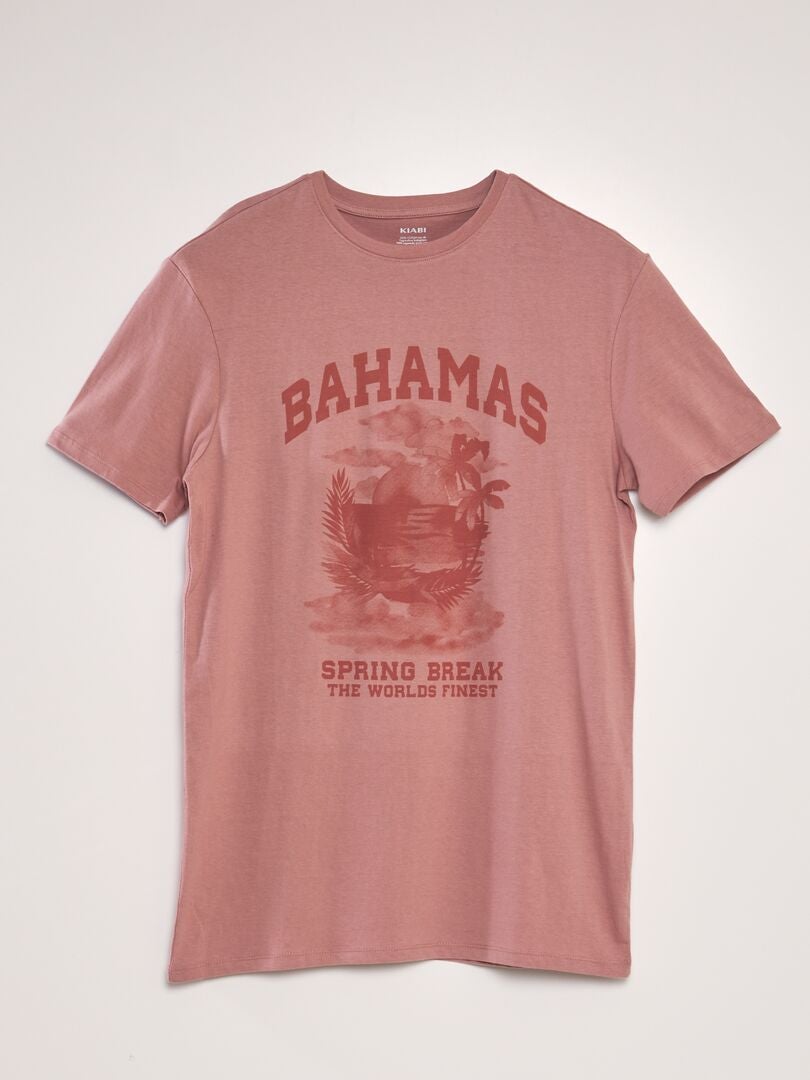 Bedrukt T-shirt - ROZE