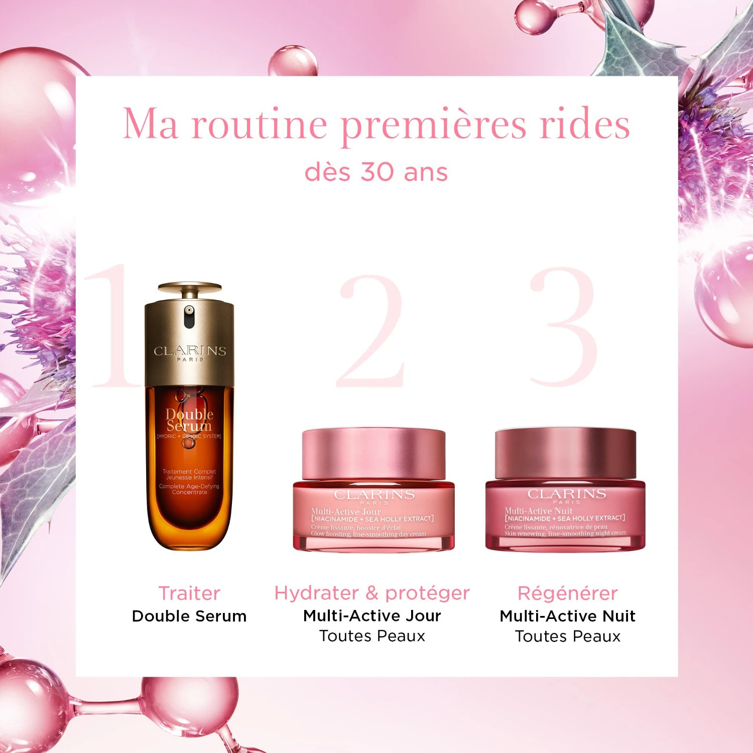 Clarins Nuit Crème lissante, rénovatrice de peau - Toutes Peaux