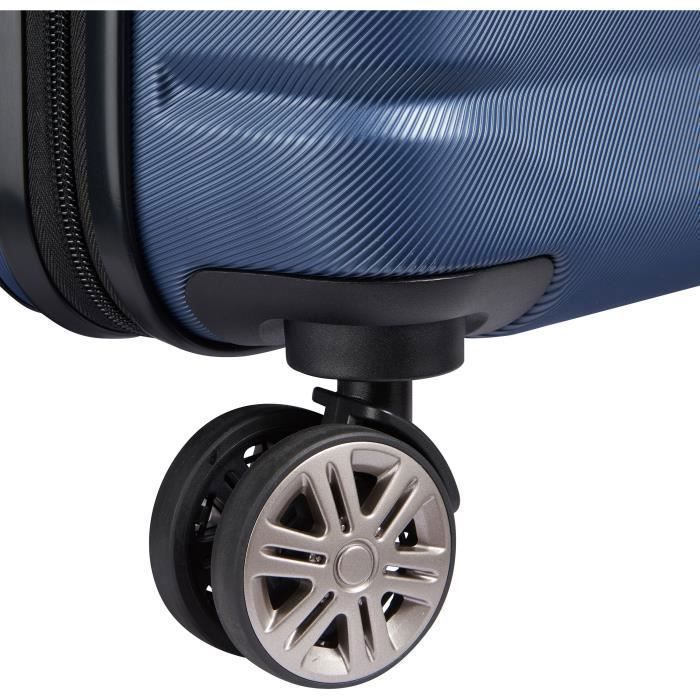 DELSEY PARIS - AIR ARMOUR - Valigia rigida da cabina 55 cm x 40 cm x 20 cm - 35 L - S - Blu notte