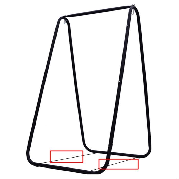 Columpio metálico - BLUETHY - Soporte para columpio de exterior - Capacidad de carga de 100 kg - 90*85*145 cm