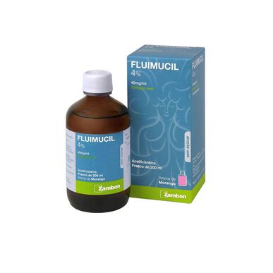 Fluimucil 4 % oral mukolytisk løsning 200 ml