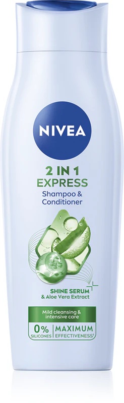 NIVEA 2v1 Care Express Protect & Moisture 2-v-1 šampon in balzam
