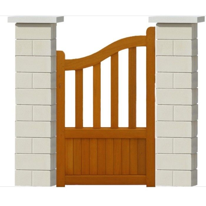 Openwork Wooden Gate, 1m wide x 1.10/1.30m high