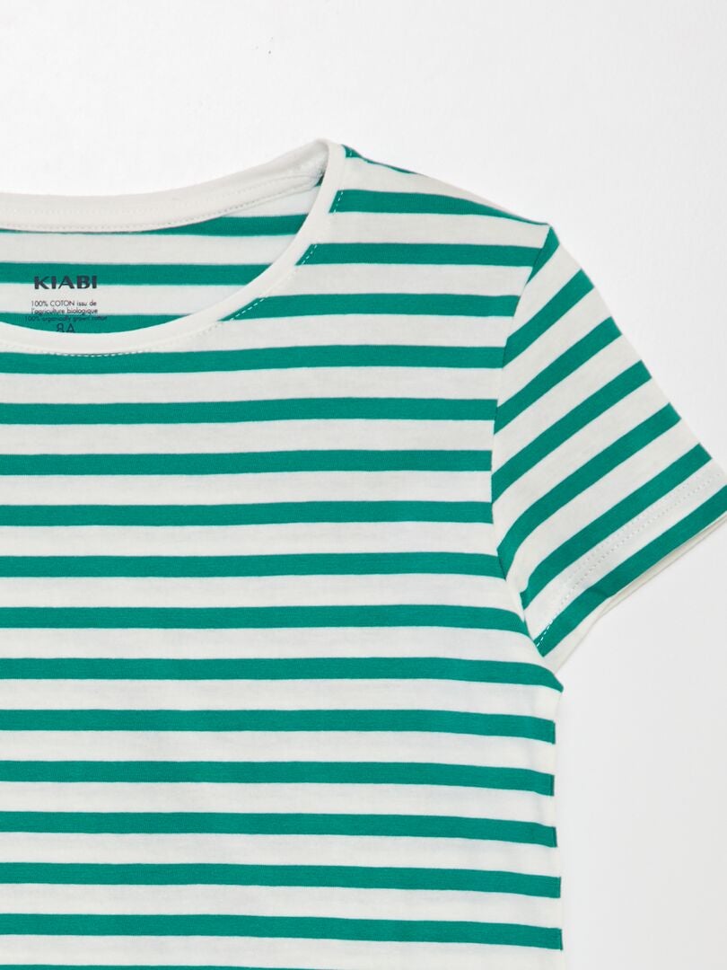 Camiseta con estampado marinero - VERDE