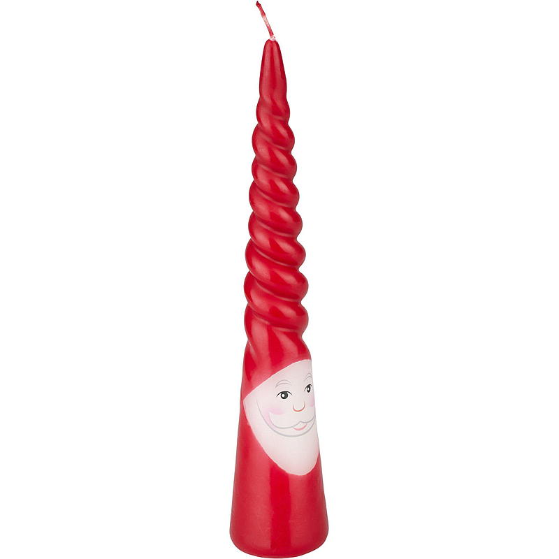 Kegelkerze Weihnachtsmann & Weihnachtsmann 25 cm