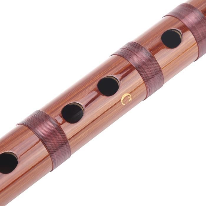 BEL-7643670128600-Dizi Instrumentenset mit traditionellen Orchesterinstrumenten in C-Dur, trockener, bitterer Bambusflöte und Aufbewahrungskoffer