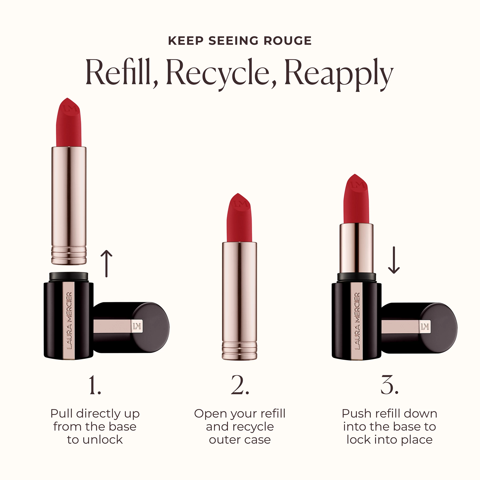 Caviar Smoothing Matte Lipstick Refill 888 Coral Velour - Laura Mercier