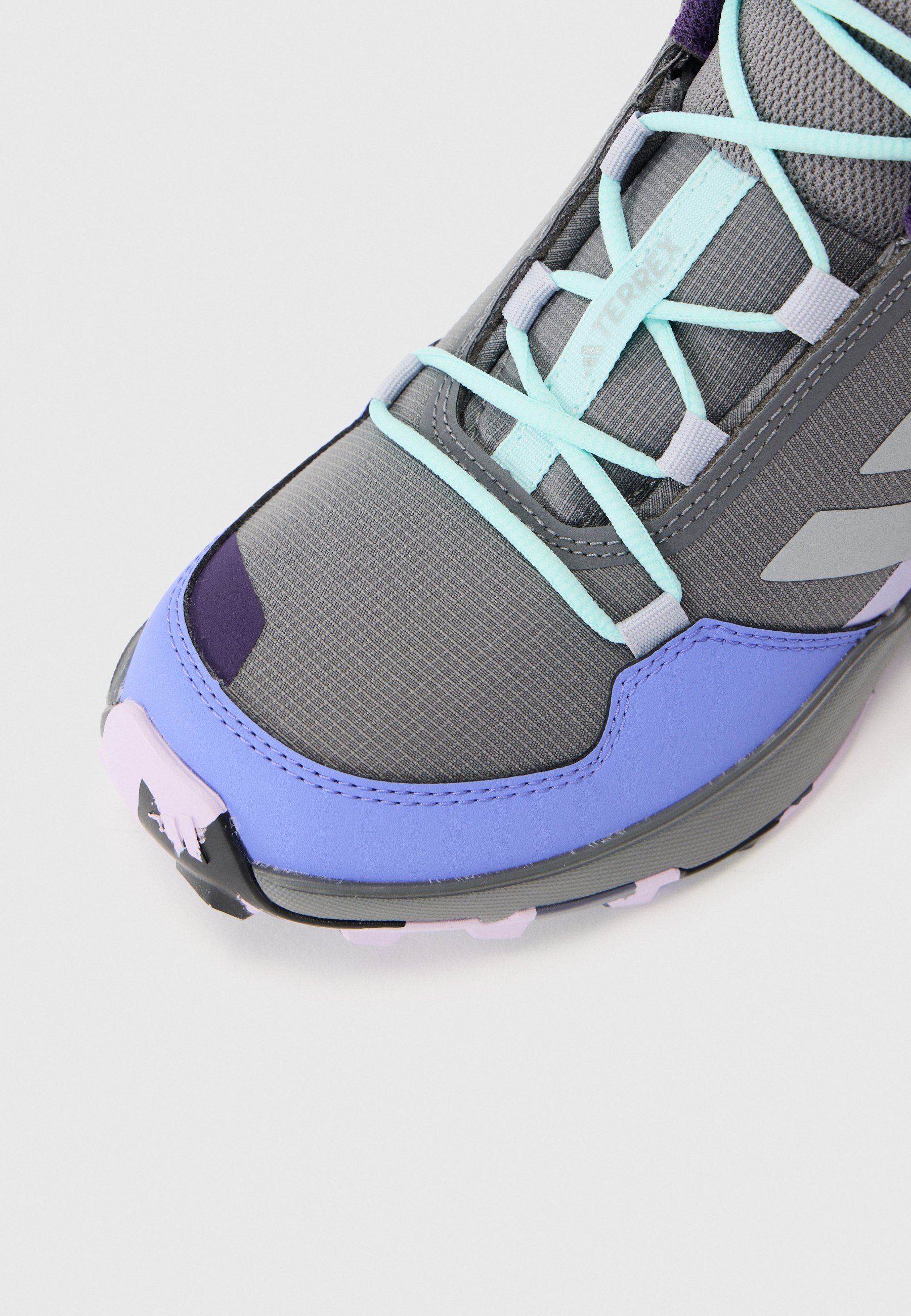 Adidas Terrex AX4R MID UNISEX - Fjellsko - grå/matte sølv/semi flash aqua