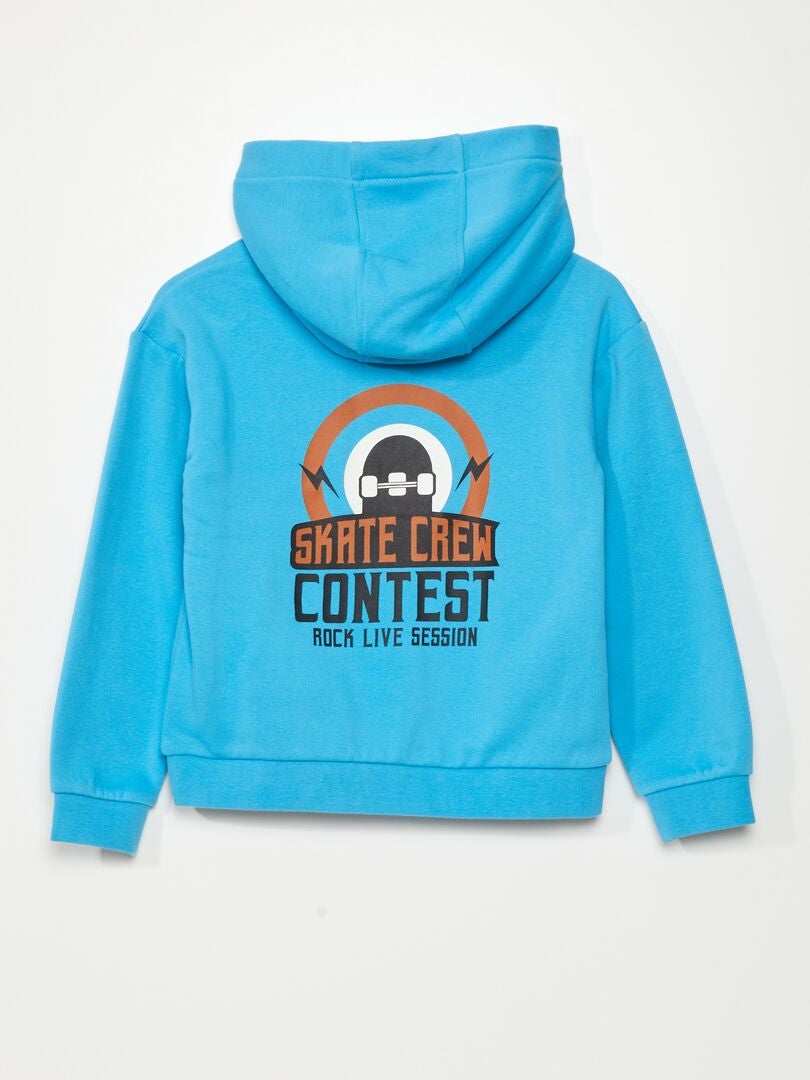 Sudadera con capucha de felpa - AZUL
