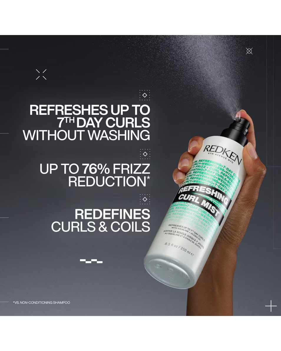 REDKEN Hybrid Curls Stylers Spray răcoritor pentru bucle - împrospătează buclele