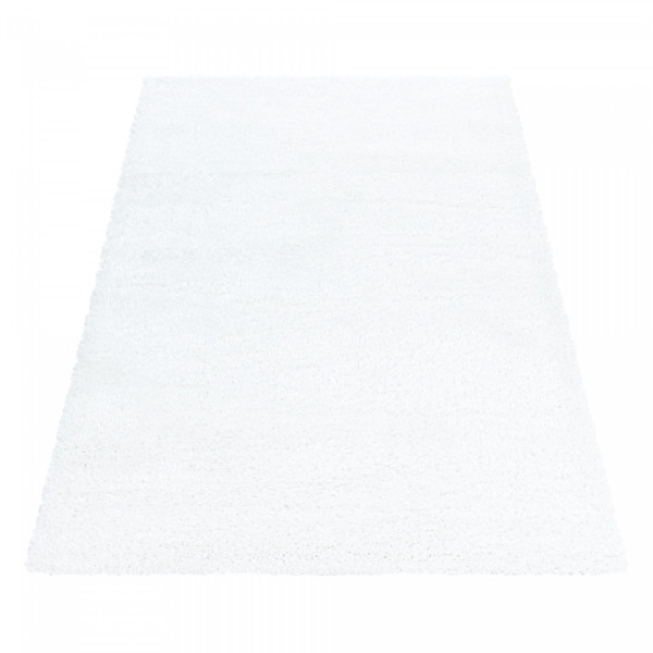 Dywan shaggy poliestrowy Brilliant Biały 80 cm x 250 cm