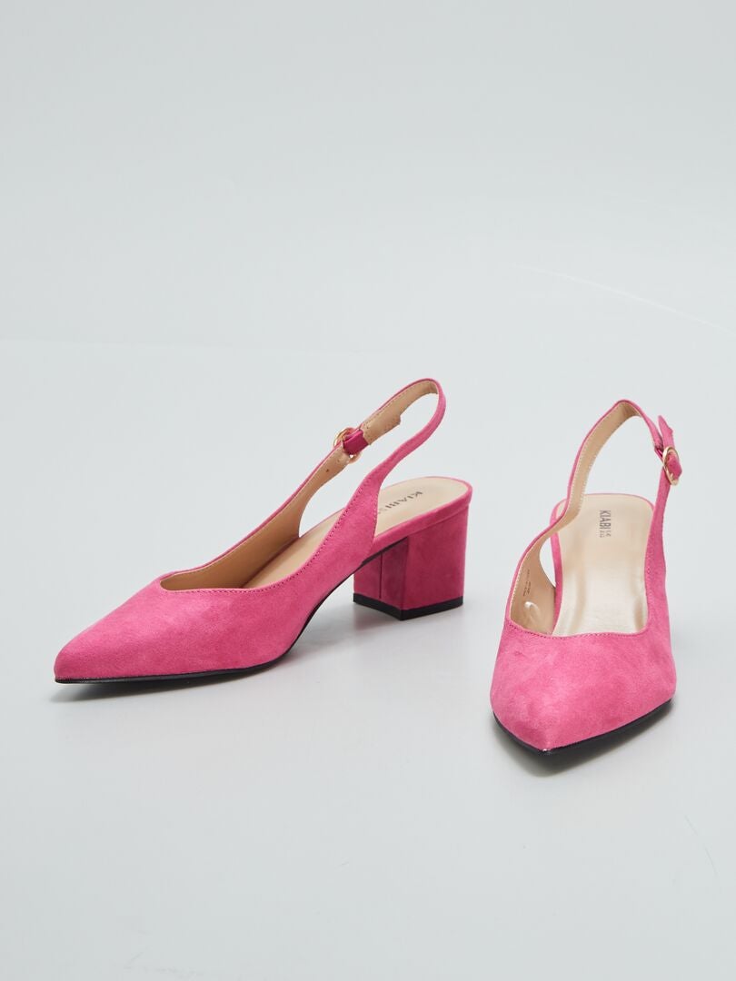 Escote de color liso - ROJO