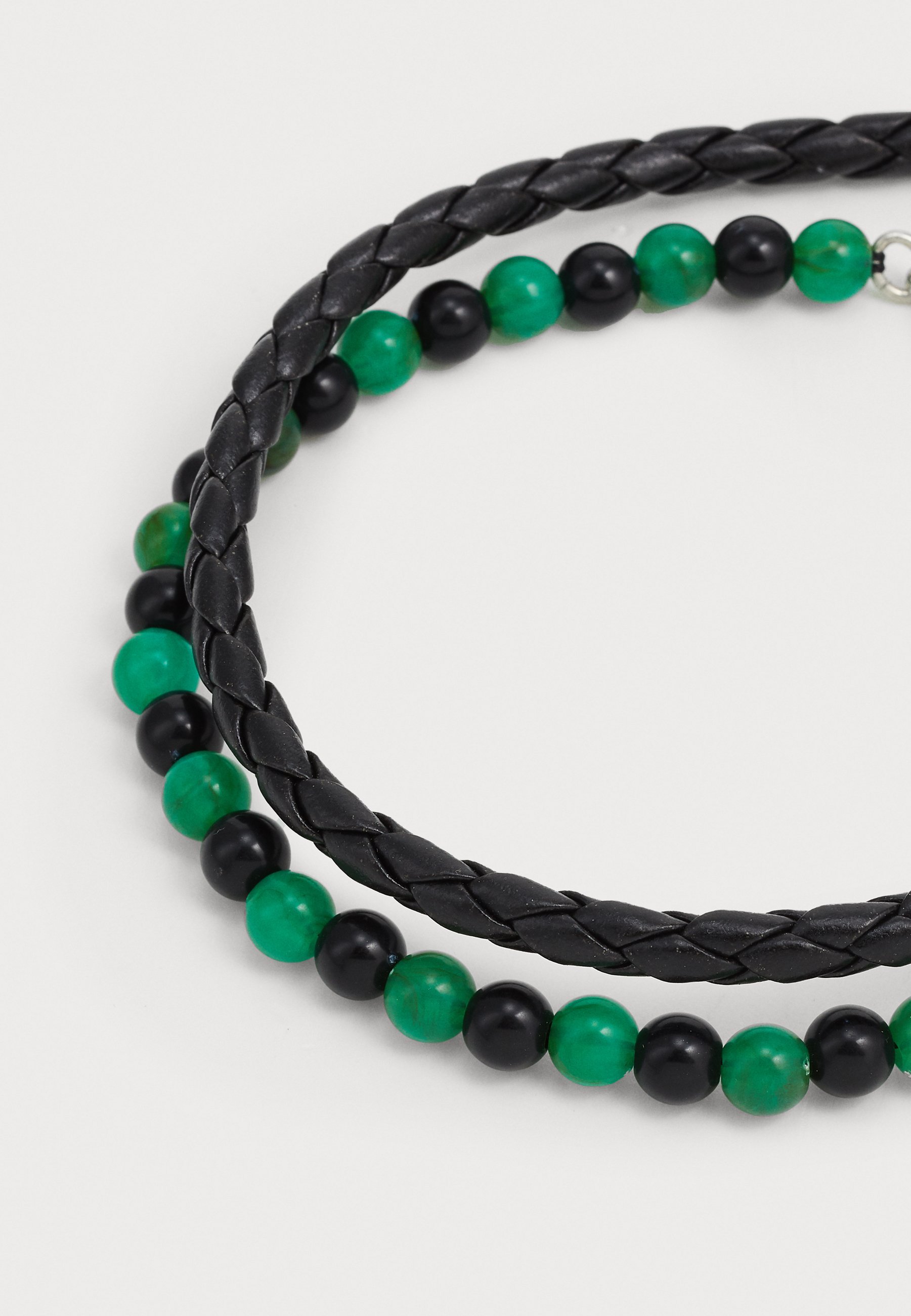 Pier One Lot de 2 bracelets - noir et vert