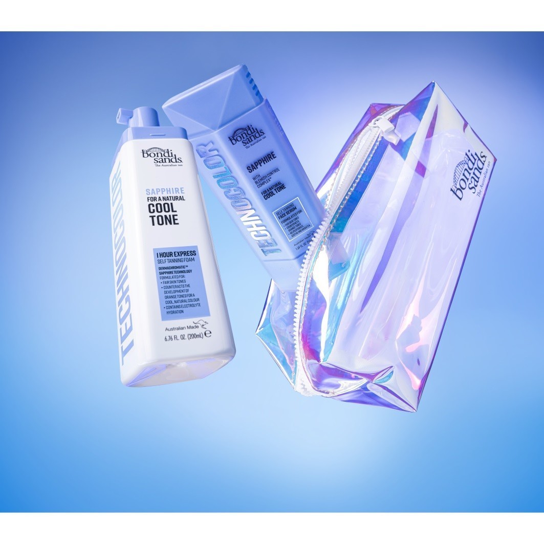 Bondi Sands savaiminio įdegio „Technocolor“ veido serumas „Sapphire“ – 50 ml