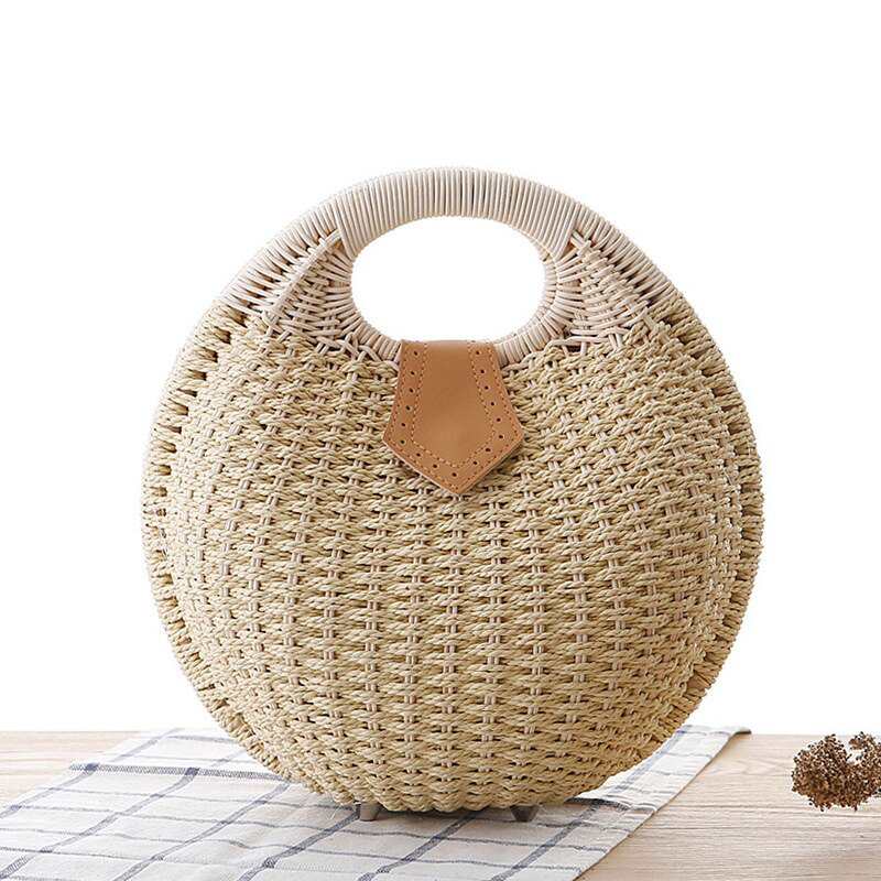 Nouveau sac tissé tendance été pour femme, sac bandoulière style coquillage, sac à main Draza en paille pour femme